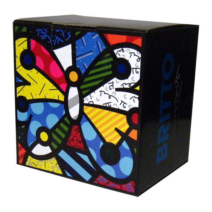 Romero Britto Round Butterfly Heart Mug Cup Coffee Drink Tea Ceramic Giftcraft