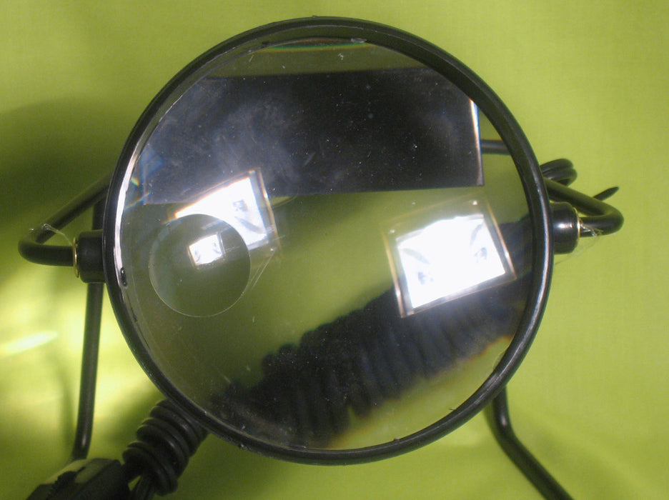 Illuminated Magnifier On Stand Lamp Desk Magnifying Glass Lighted Table Top New